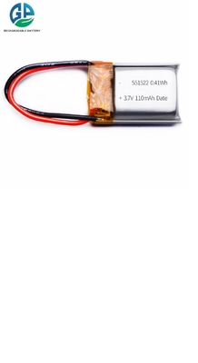 acheter Lithium Metal Polymer Batteries 3.7v 110mah KC High Quality Hot Selling Low Price Rechargeable 551522 3.7V 110mah online manufacture