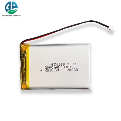 acheter Batterie à décharge élevée 30C Max60C rechargeable 634169 2000mAh 3.7V Li-polymère pour ascenseurs électriques online manufacture
