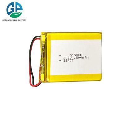 acheter High Capacity 3.7V 1800mAh Lithium Ion Polymer Battery Rechargeable Lipo Battery 505068 Pouch Lithium Li-Ion Polymer Battery Cell online manufacture