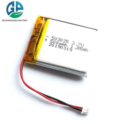 acheter KC approuvé 503035 Lipo batterie 3.7V 500mAh batterie rechargeable au lithium polymère pour appareils de beauté online manufacture