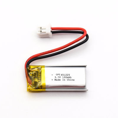 acheter IEC62133 451225 3,7 batterie de V 100mah Lipo online manufacture
