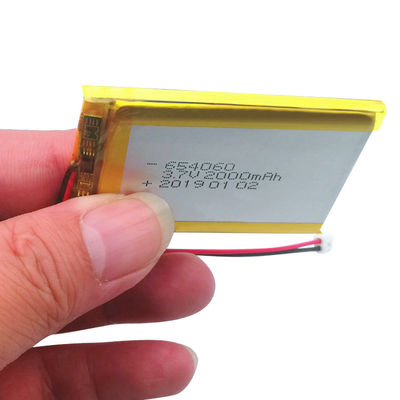 acheter Lipo 3,7 batteries au lithium rechargeables de V 2000mah 654060 500 fois online manufacture