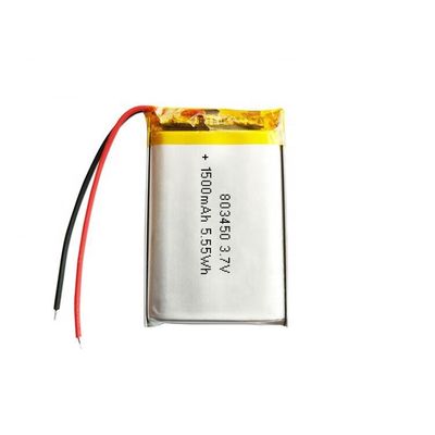 acheter 803450 Batterie Lipo 3,7 V 1500 mAh avec 500 cycles de vie Batterie polymère au lithium rechargeable fabrication en ligne