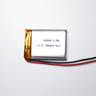 acheter L'UL IEC62133 a approuvé 803040 Li Polymer Battery 3.7v 1000mAh online manufacture