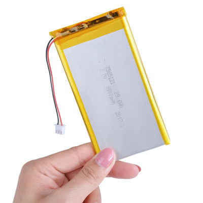 7565121 Batterie Lithium Polymère 3.7V 8000mAh - Batterie LiPo Rechargeable Haute Capacité