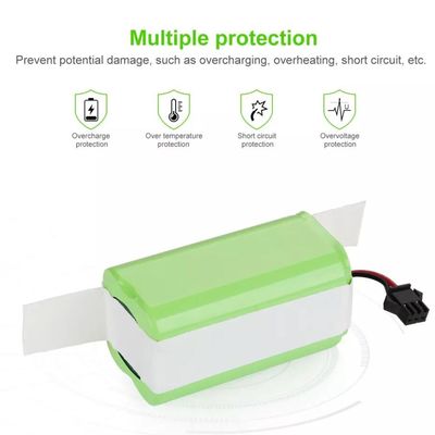 Batterie lithium-ion 14,8 V 3000 mAh 18650 avec une durée de vie de 800 cycles pour balayeuses et appareils électroniques