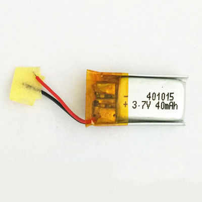3.7V 25mAh 401015 Taille batterie polymère au lithium batterie Lipo pour appareils électroménagers
