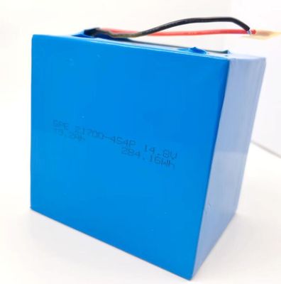 21700 4S4P batterie au lithium 14,8V 19,2Ah avec 500 cycles et 1C décharge