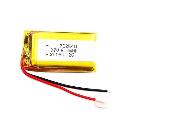 3.7V 600mAh batterie au lithium polymère avec 500 cycles pour les dispositifs médicaux