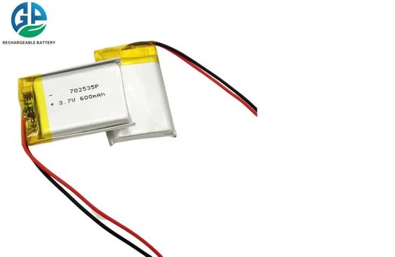 IEC62133 Approuvée batterie rechargeable au lithium polymère LiPo de 3,7 V 600 mAh