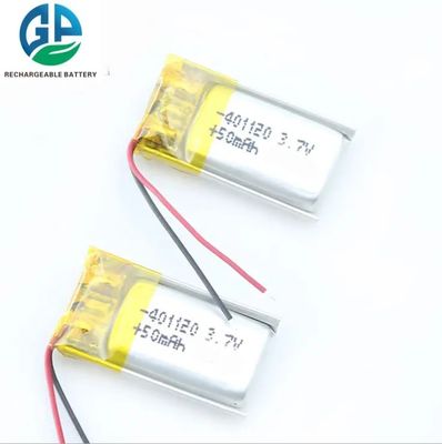 CB KC Approuvé 3,7V 50mAh 401120 batterie au lithium polymère pour casque et appareils Bluetooth