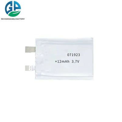 Batterie polymère au lithium ultra-mince de 3,7 V 12 mAh