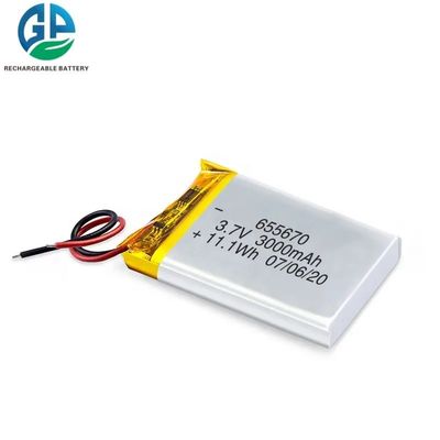 Batterie Li-polymère de 3000 mAh avec protection contre la surcharge et courant de décharge de 2C