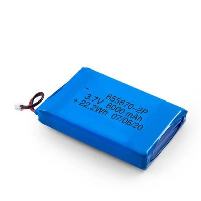 2C Batterie Li-polymère rechargeable avec capacité de 6000 mAh et protection contre la surcharge