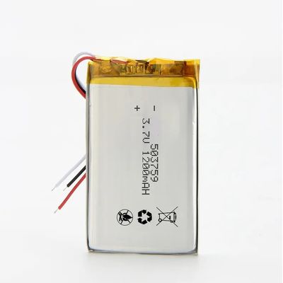 Batterie lithium-polymère 3,7 V 1200 mAh avec 500 cycles de vie pour appareils de beauté