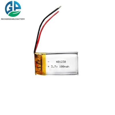 3.7V 100mAh Slim Lipo batterie avec 500 fois la durée de vie pour les appareils de beauté