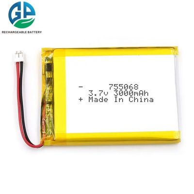 Certifié KC 755068 modèle 3000mAh batterie au lithium polymère batterie rechargeable