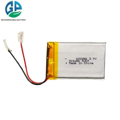 310mAh 3.7V 2mm épaisseur batterie Li polymère Lipo batterie pour appareils électroniques grand public