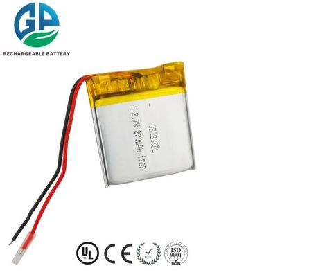 Batterie lithium-polymère rechargeable 3,7 V 270 mAh certifiée KC IEC62133
