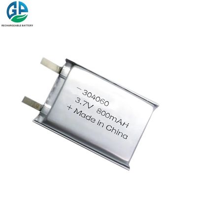 Batterie lithium-polymère 3,7 V 800 mAh 304060 avec durée de vie de 500 cycles pour appareils de beauté
