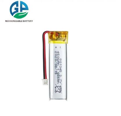 Batterie Li-ion 3,7 V 450 mAh approuvée IEC62133 pour appareils de maison intelligente