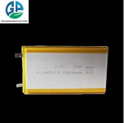 1065113 3.7V 10000mAh Batterie Li Polymère Rechargeable Batterie Lithium Polymère Approuvée KC