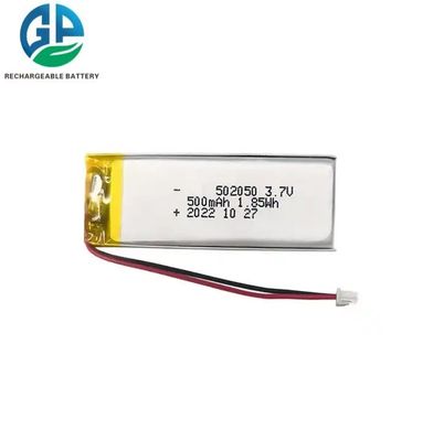 KC approuvé 3.7v batterie au lithium Power Pack Li-polymère 500mah 502050 batterie au lithium polymère