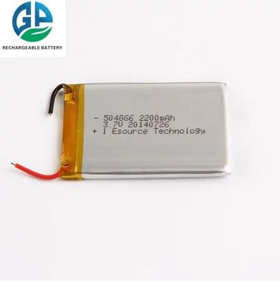 KC CB IEC62133 Approuvé 504866 3,7 V Piles Li-polymères 2200mah Piles Lipo rechargeables