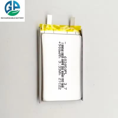 Batterie rechargeable lithium polymère 900mAh 3.7V approuvée KC IEC62133