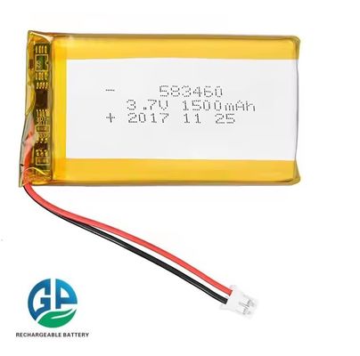 KC Pour les produits numériques Batterie rechargeable haute capacité 3.7v 583460 1500mah Lithium Polymer Lipo