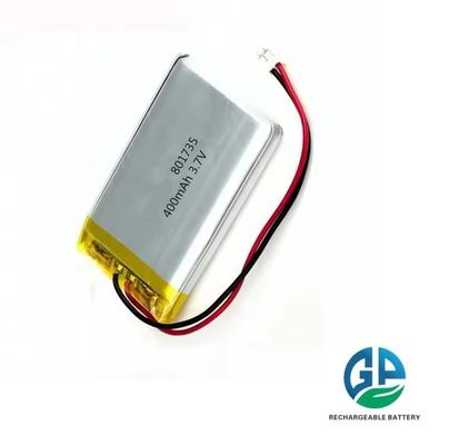 Polymère au lithium 801735 400mAh rechargeable 3.7v pour interphone sans fil