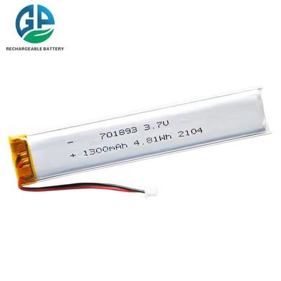 Batterie lithium polymère 1300mAh à haut débit de décharge avec protection contre la décharge excessive Batterie lithium rechargeable