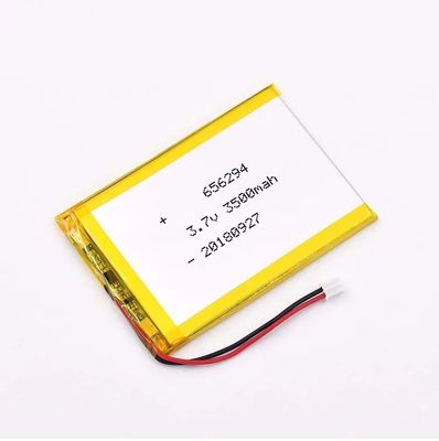 Li-ion polymère de haute puissance lipo 3.7V 4000mAh 656294 ou personnalisé Batterie polymère à ions de lithium de haute capacité