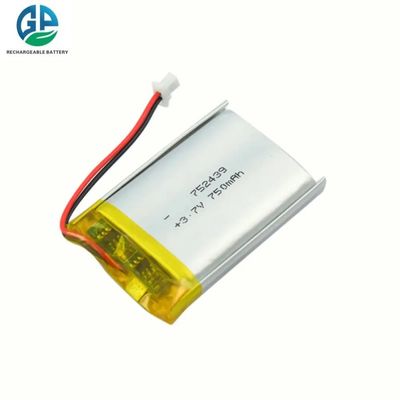 Batterie à décharge élevée 30C Max60C Rechargeable 3.7V 750Mah Batterie au lithium-ion de haute qualité 752439