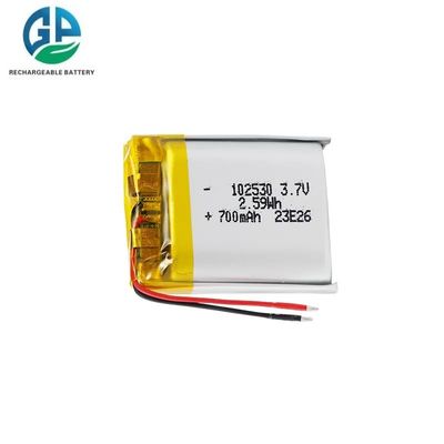 Batterie lithium-polymère certifiée KC IEC62133 de 3,7 V et 700 mAh pour montres intelligentes et appareils numériques