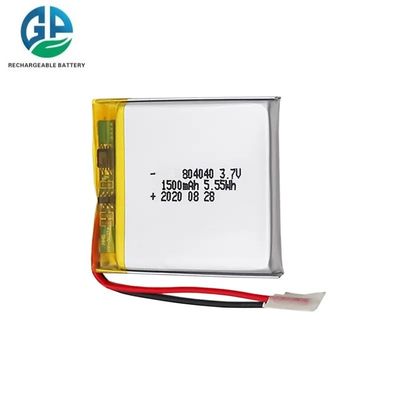 Batterie rechargeable de haute qualité 804040 1500mAh 3,7V pour lampe de table intelligente Batterie à décharge élevée 30C Max60C