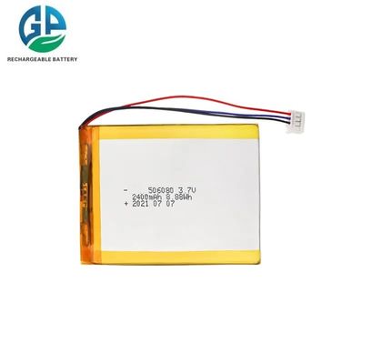 Batterie lithium-polymère 3,7 V 2400 mAh avec 500 cycles de vie pour appareils de beauté et alimentation mobile
