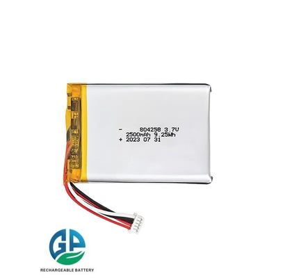 Batterie lithium-polymère rechargeable Lipo 2500mAh 3.7V approuvée KC IEC62133