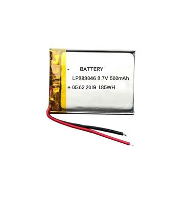3.7V 500mAh UN38.3 Batterie polymère au lithium certifiée 303450 Taille pour les produits numériques