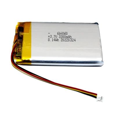 IEC62133 Approuvé 2200mAh 6.8*40*60mm batterie au lithium polymère