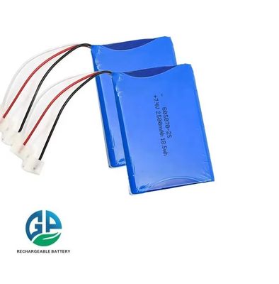 KC UL 605070 7.4V 2500mah Li-polymère Lipo Li-Ion batterie Pack appareils médicaux intelligents taille de sacoche 7.4V 2500mah cellule de batterie cylindrique