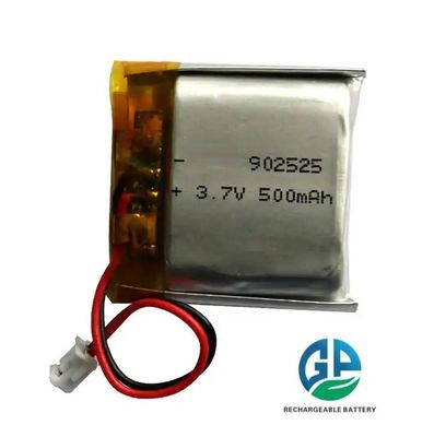 KC CB IEC62133 Approuvé Batterie polymère au lithium rechargeable de 3,7 v de 500 mah 902525 Batterie polymère au lithium