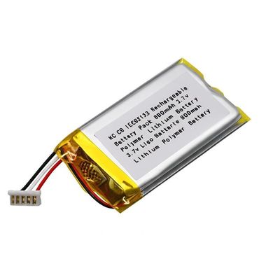Bloc-batterie rechargeable KC CB IEC62133 900mAh 3,7 V Batterie au lithium polymère 803030 3,7 V Batterie Lipo 900mah Batterie au lithium polymère