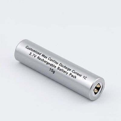 Batterie rechargeable personnalisée avec courant de décharge continu maximal de 1C, tension de 3,7 V et poids de 15 g