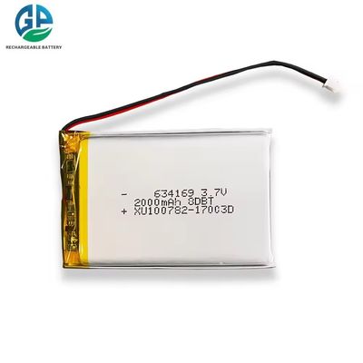 Batterie lithium-polymère 2000 mAh 3,7 V avec 500 cycles de vie pour chariots élévateurs électriques