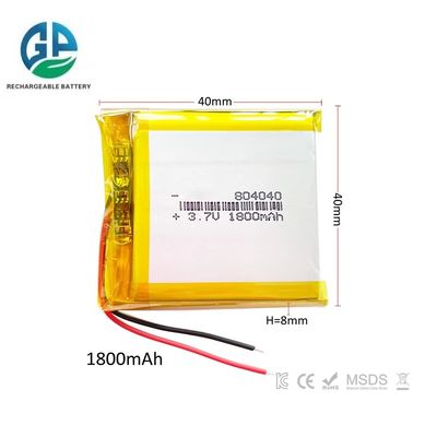Batterie à décharge élevée 30C Max60C rechargea 6.6wh Batterie polymère au lithium 1800mah 804040 Poche rechargeable pour les joueurs de jeux portables