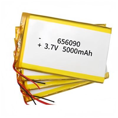 Batterie au lithium rechargeable haute capacité 5000mAh Cellule de batterie lithium-ion 3,7v 5000mah 656090 avec câbles PCB