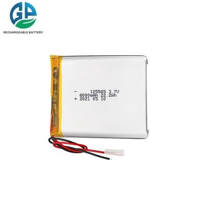 6000mAh 3.7V 1S batterie rechargeable au lithium polymère Pack batterie Lipo personnalisée avec prise