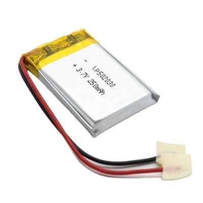 lithium rechargeable Ion Polymer Battery Pack de 3.7V 250mah Lipo 502030 3,7 V