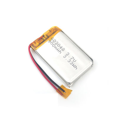 UN38.3 Certifié 900mAh 3.7V batterie au lithium polymère rechargeable LiPo